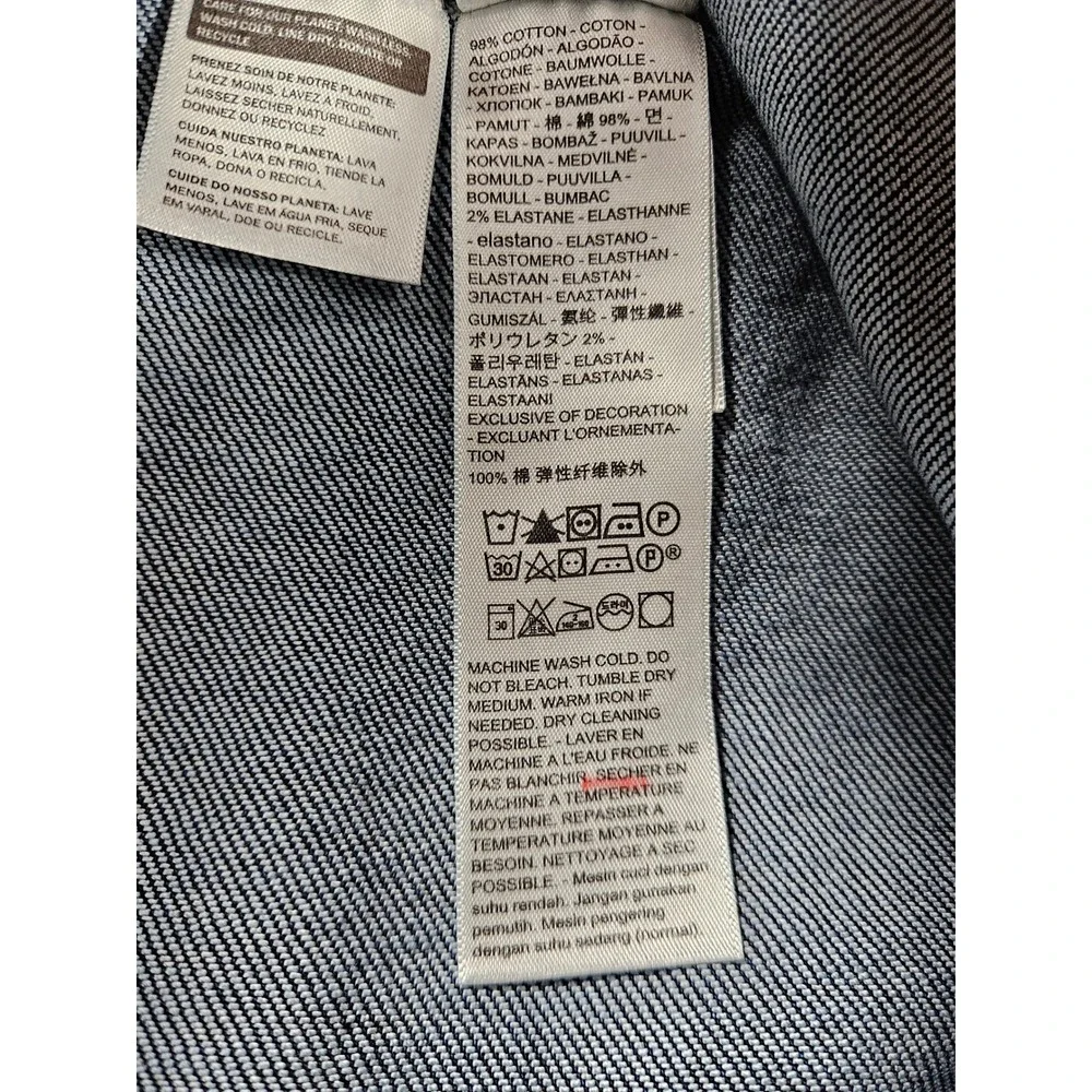Levis Mens Standard Trucker Jacket Dark Wash‎ Denim Blue 723342761 Size S New